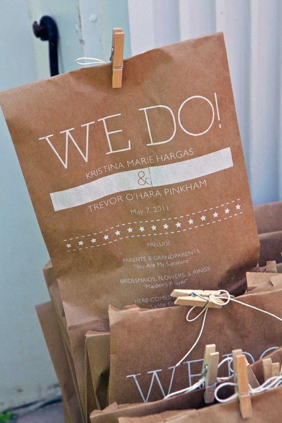 Modern Day Wedding Programs for Your Wedding Day