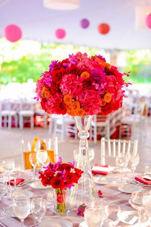 Outdoor Indian Reception with Elephants and Paper Lanterns - 3