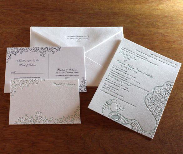 peacock indian wedding invitations by Ajalon