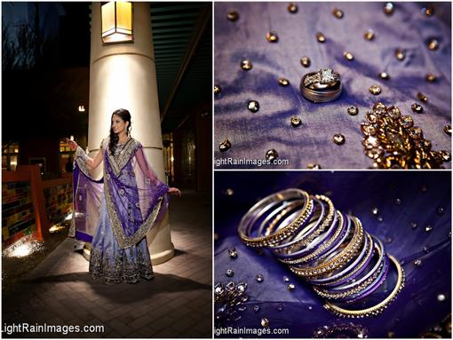 510px x 383px - Purple and Silver Indian Wedding Reception - 3