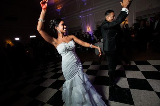 Purple, White and Black New York Indian Wedding Reception - 3