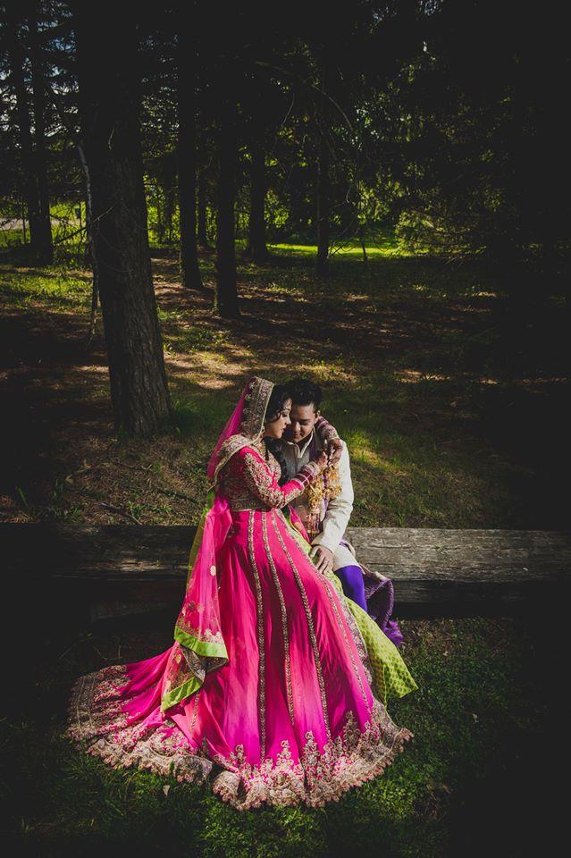 Z Molu Photography outdoor indian wedding portrait