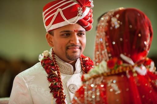 Red and Cream Indian Wedding by Crimson Blu Photography - 2