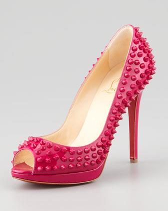 hot pink louboutin indian wedding shoes