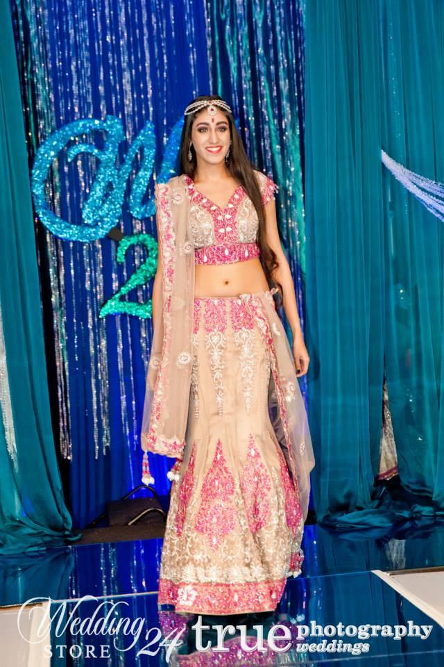 WeddingStore 24 Fashion Show pink Indian bridal lehnga