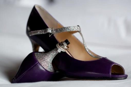 Indian wedding custom shoes - purple