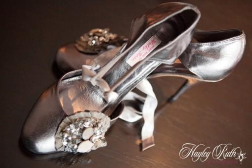 Indian wedding custom/bespoke shoes - silver
