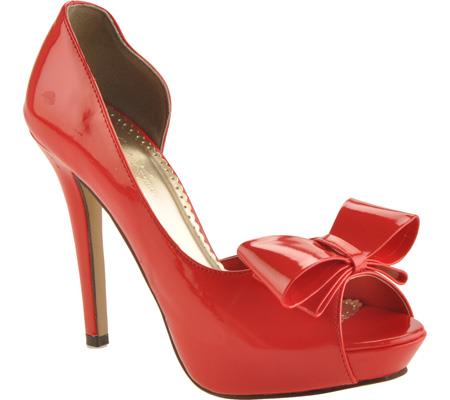 Jonathan Kayne red bow pump