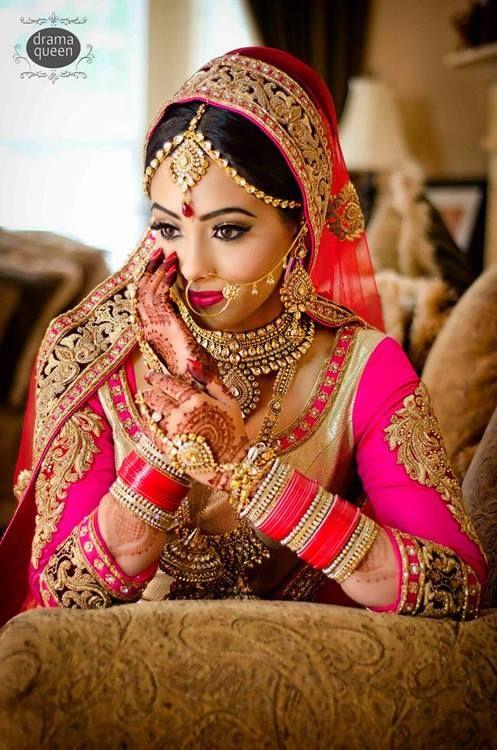 Wedding Day Hair For The Dupatta Wearing Bride