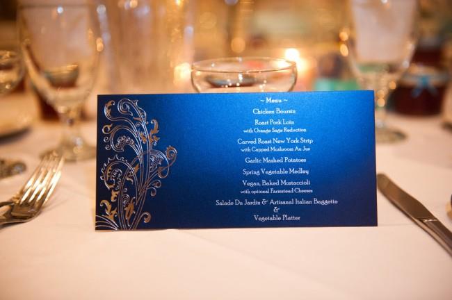 18m indian wedding blue dinner menu