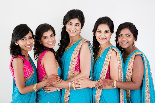 14a indian wedding bridesmaids