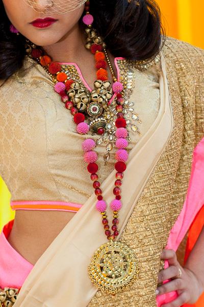 3 indian fashion floral and beaded jewelry